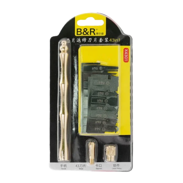 ست 43 عددی دسته تیغ B&R X4301