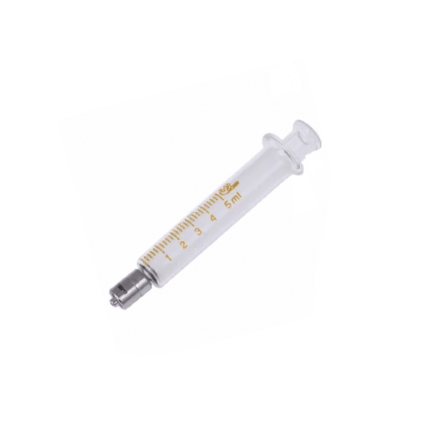 سرنگ شیشه ای سر فلزی 5ML