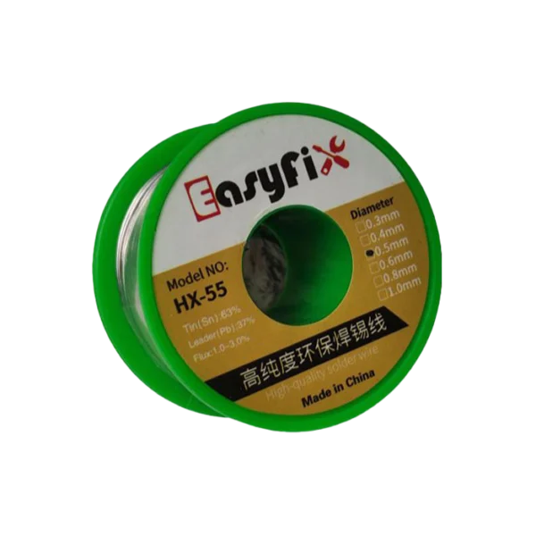 سیم لحیم EASYFIX HX-55 سه سایز 0.3 ،0.4 ،0.5 مناسب تعمیرات موبایل