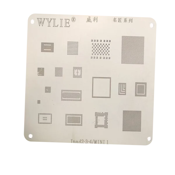 شابلون WYLIE IPAD/MINI2,3,4 مناسب پایه سازی آی سی های برد IPAD