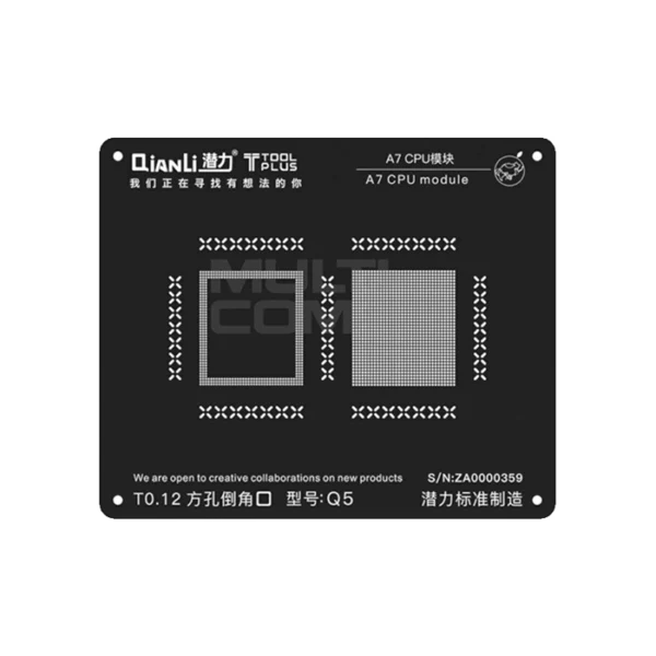 شابلون دو بعدی QIANLI A7 IPHONE CPU
