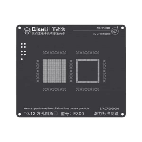 شابلون دو بعدی Qianli 2d A9 cpu آیفون مناسب پایه سازی گوشی موبایل