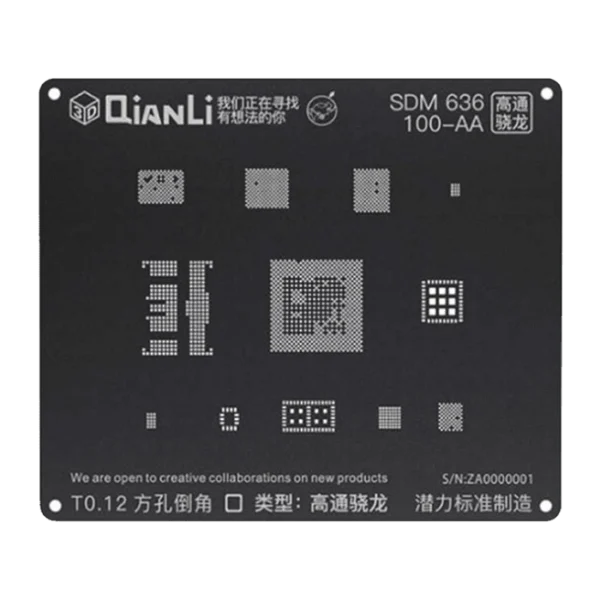 شابلون سه بعد QIANLI iBlack SDM 636 100-AA