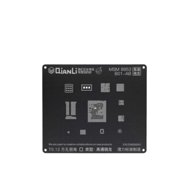 شابلون مشکی Qianli iBlack 3D MSM 8953 B01-AB مناسب پایه سازی گوشی موبایل